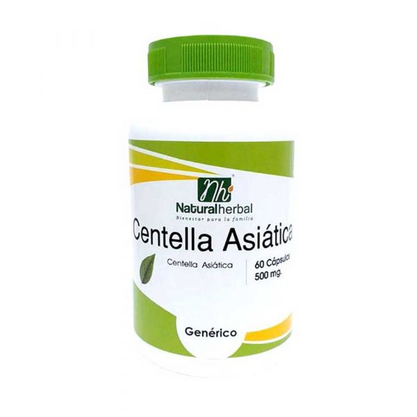 Centella Asiática 60 Caps 500 mg Anticelulíticos