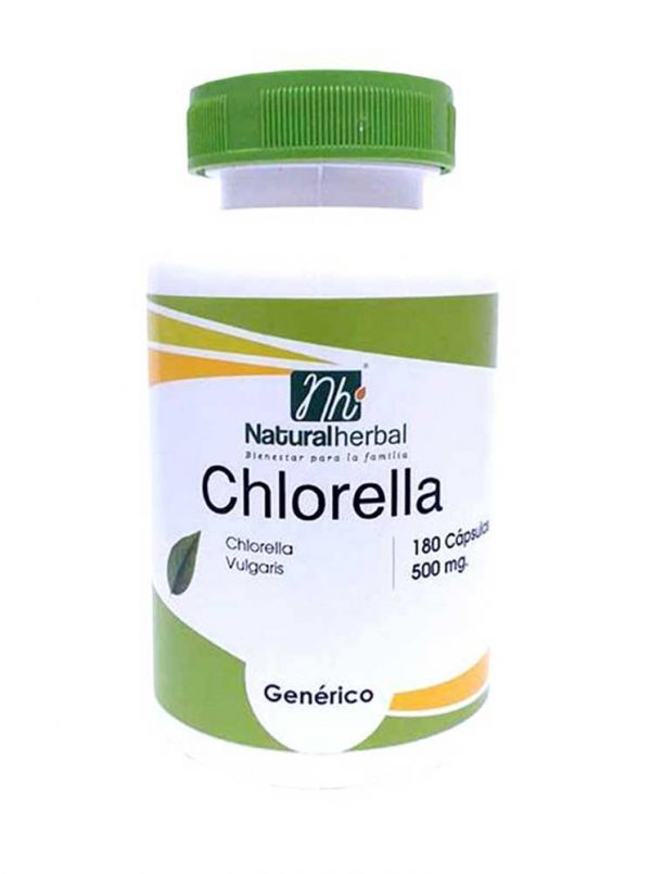 Chlorella 180 Caps 500 mg Supresores de Apetito