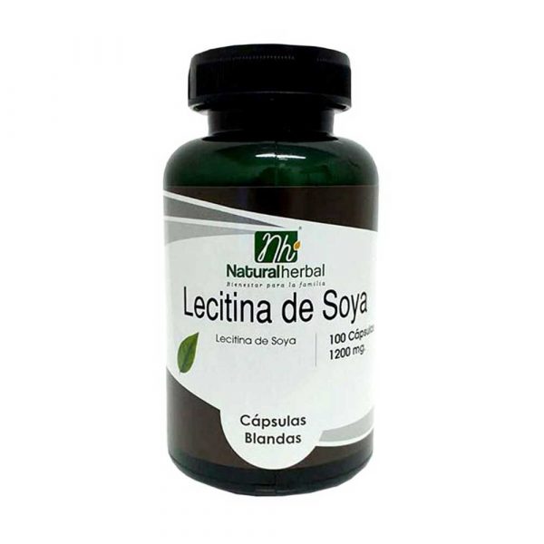 Lecitina de Soya 100 Caps 1200 mg Bloqueador de Grasas